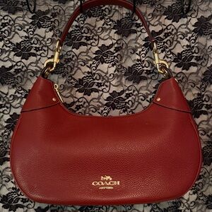 Coach Mara Hobo Shoulder Bag in Wine
